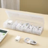 Data cable storage box, power charging cable, mobile phone charger, plug organization magic tool, desktop cable management box, wire winding tool Application Scenario